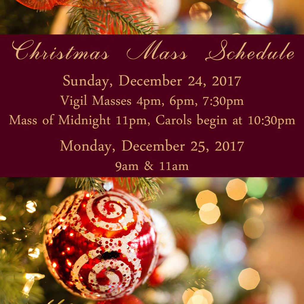 Mass Schedule St. Patrick Catholic Church