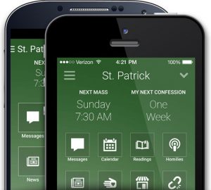 MyParishApp phone